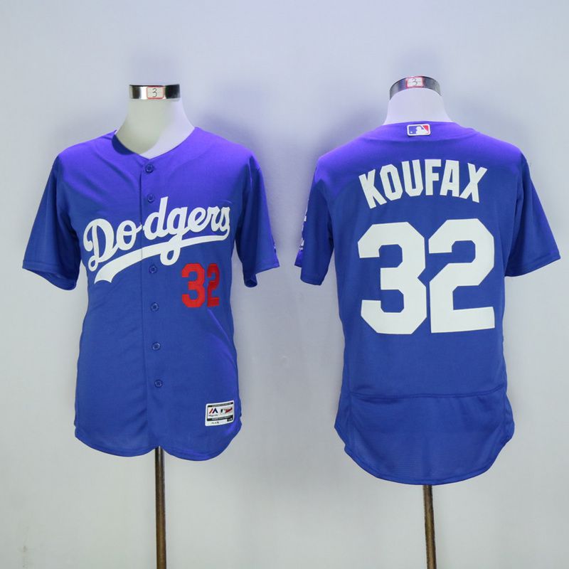Men Los Angeles Dodgers 32 Koufax Blue MLB Jerseys